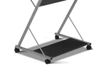 Artiss Metal Pull Out Table Desk - Black