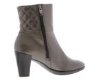 ECCO Womens Shape 55 Plateau Quilted Leather Ankle Boots