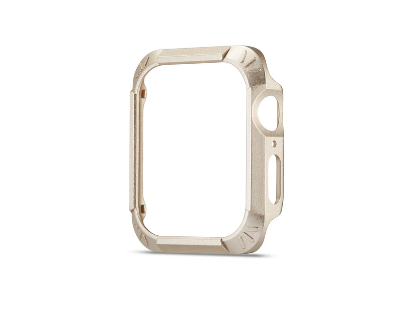 Catzon Apple Watch Soft Slim TPU+PC Protective Case Flexible Anti-Scratch Bumper Cover Series 4 - Retro Gold
