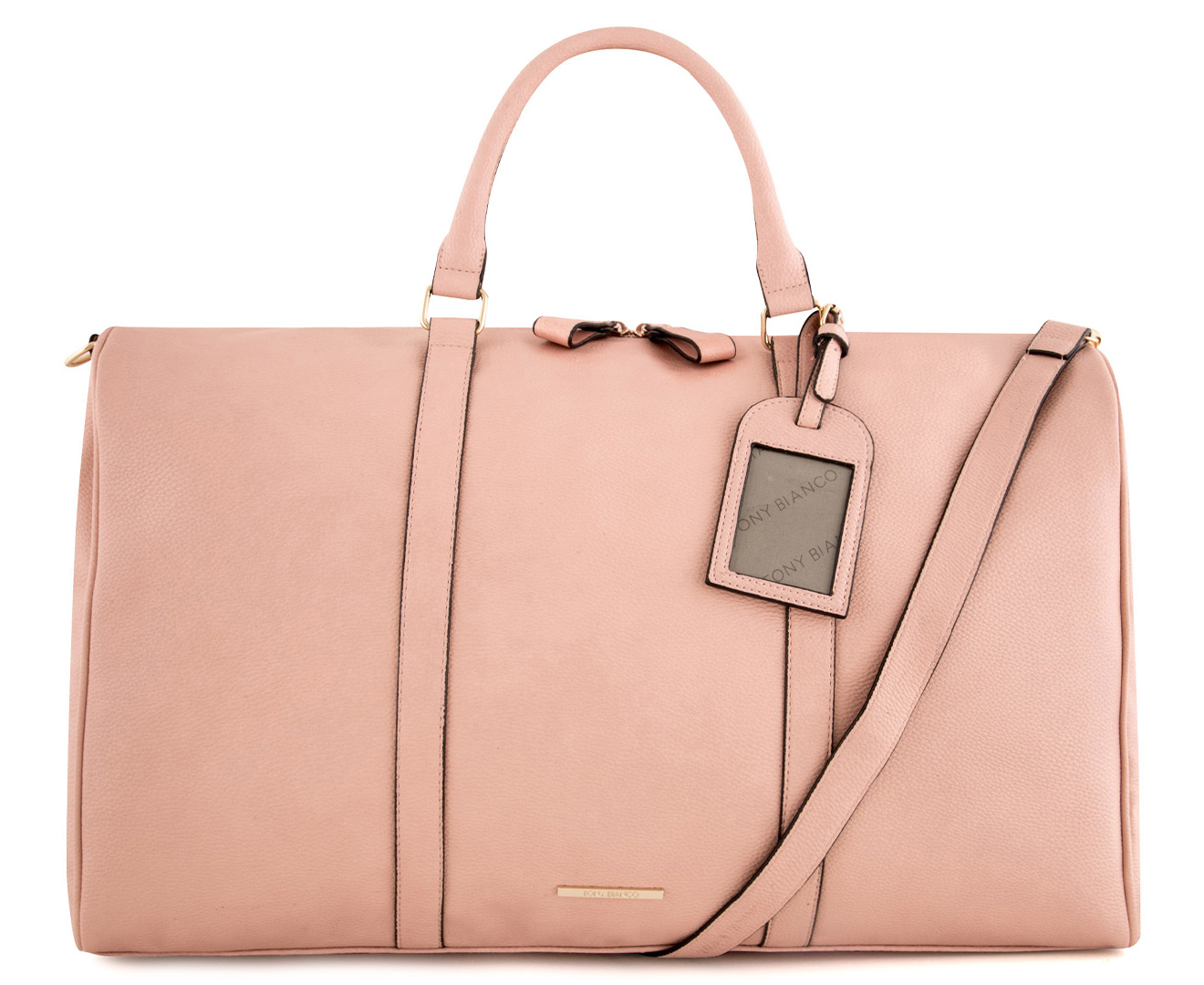 Tony Bianco Harper Weekender Bag True Pink Catch