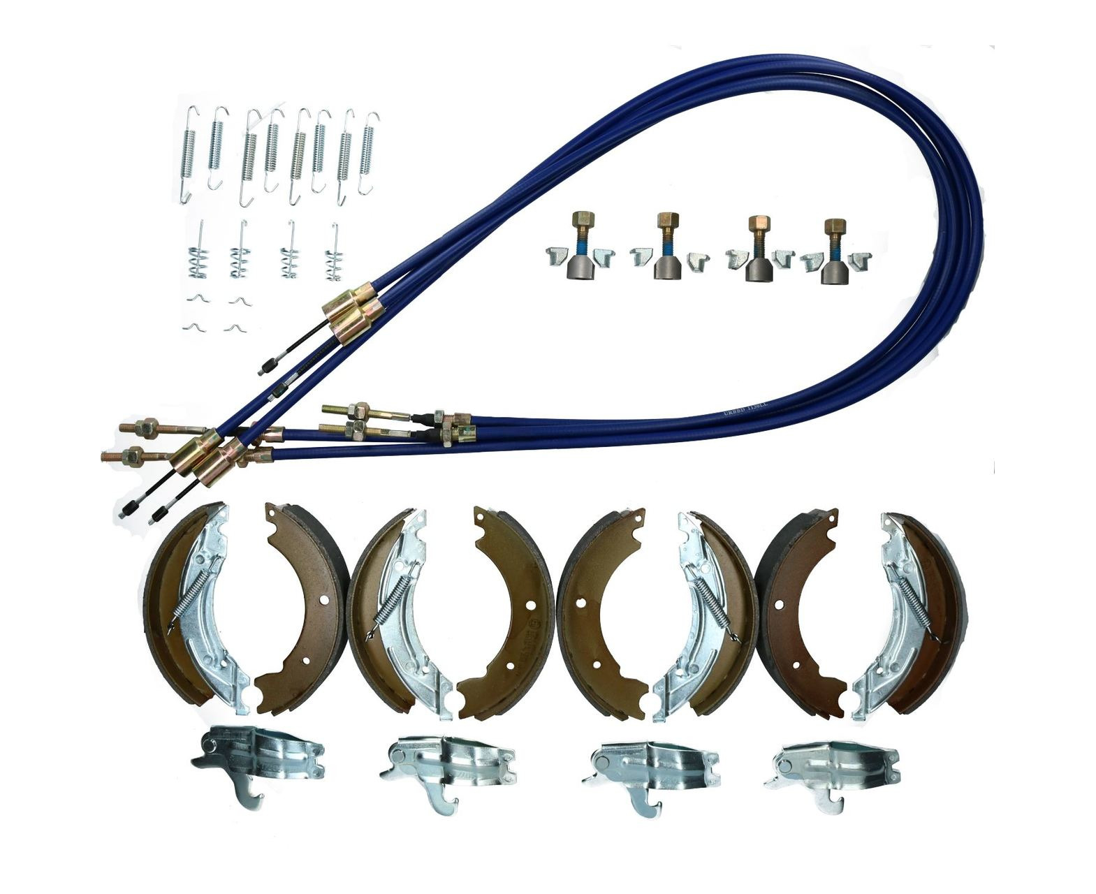 AB Tools Brake Shoe & Cable Kit for Ifor Williams Flat Bed Dropside Trailer 2000kg & 2700kg 