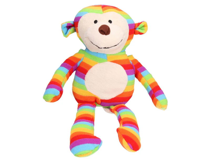 AB Tools Rainbow Sonny Monkey Dog Toy Cuddle Toy With Squeak 38cm/15"