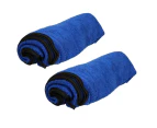 AB Tools Two Microfibre Absorbent Pet Dog Travel Towel (Blue) 100x70cm