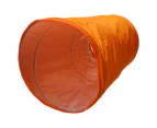 AB Tools Cat Kitten Hide and Seek Collapsible Pop Up Orange Play Tunnel