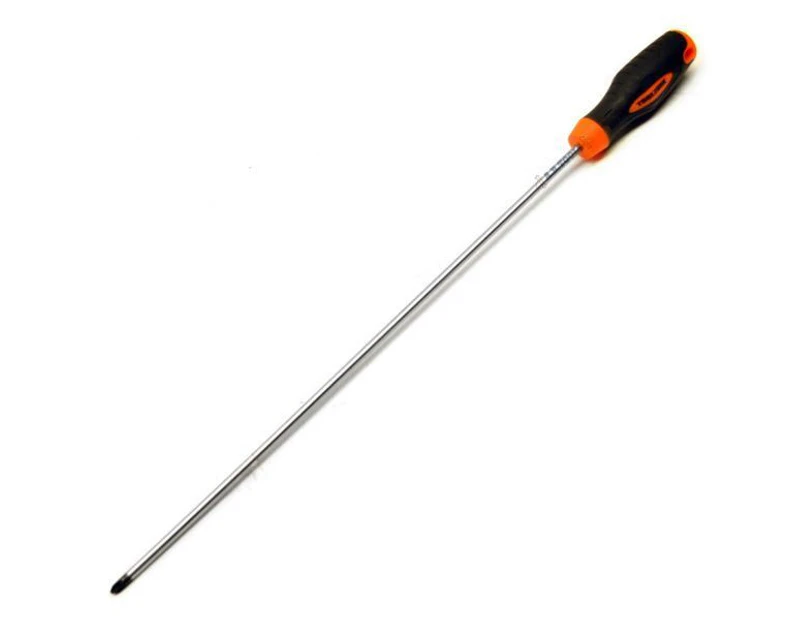 AB Tools PH2 Phillips Extra Long Screwdriver Total Length 400mm with Rubber Handle TE549