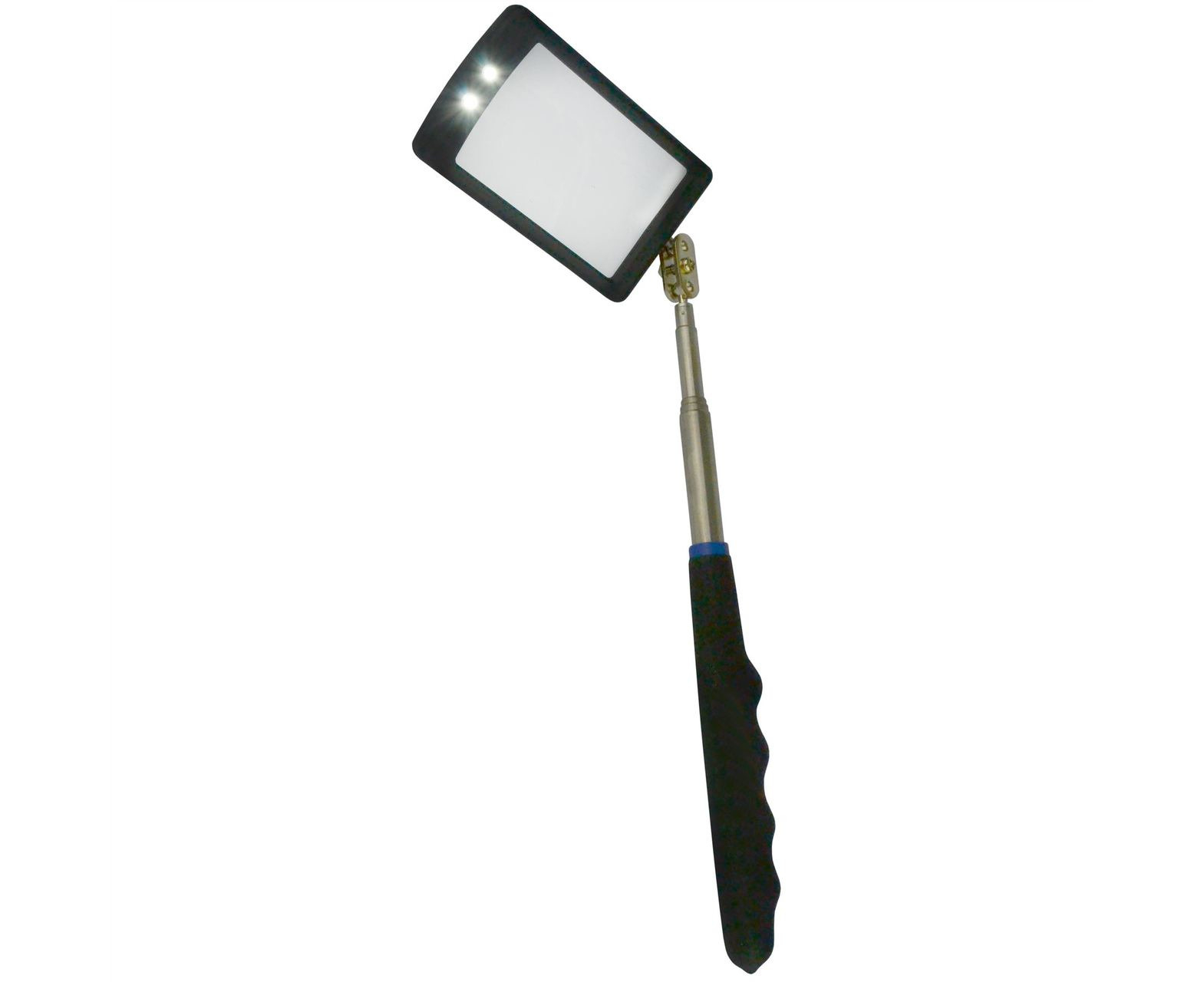 AB Tools-US Pro 5cm Telescopic Extending Inspection Mirror Rubber Grip Size 75-405mm Long AT906 