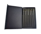 AB Tools Tungsten carbide burr rotary files 7pc extra long set hole enlarger BERGEN AT354