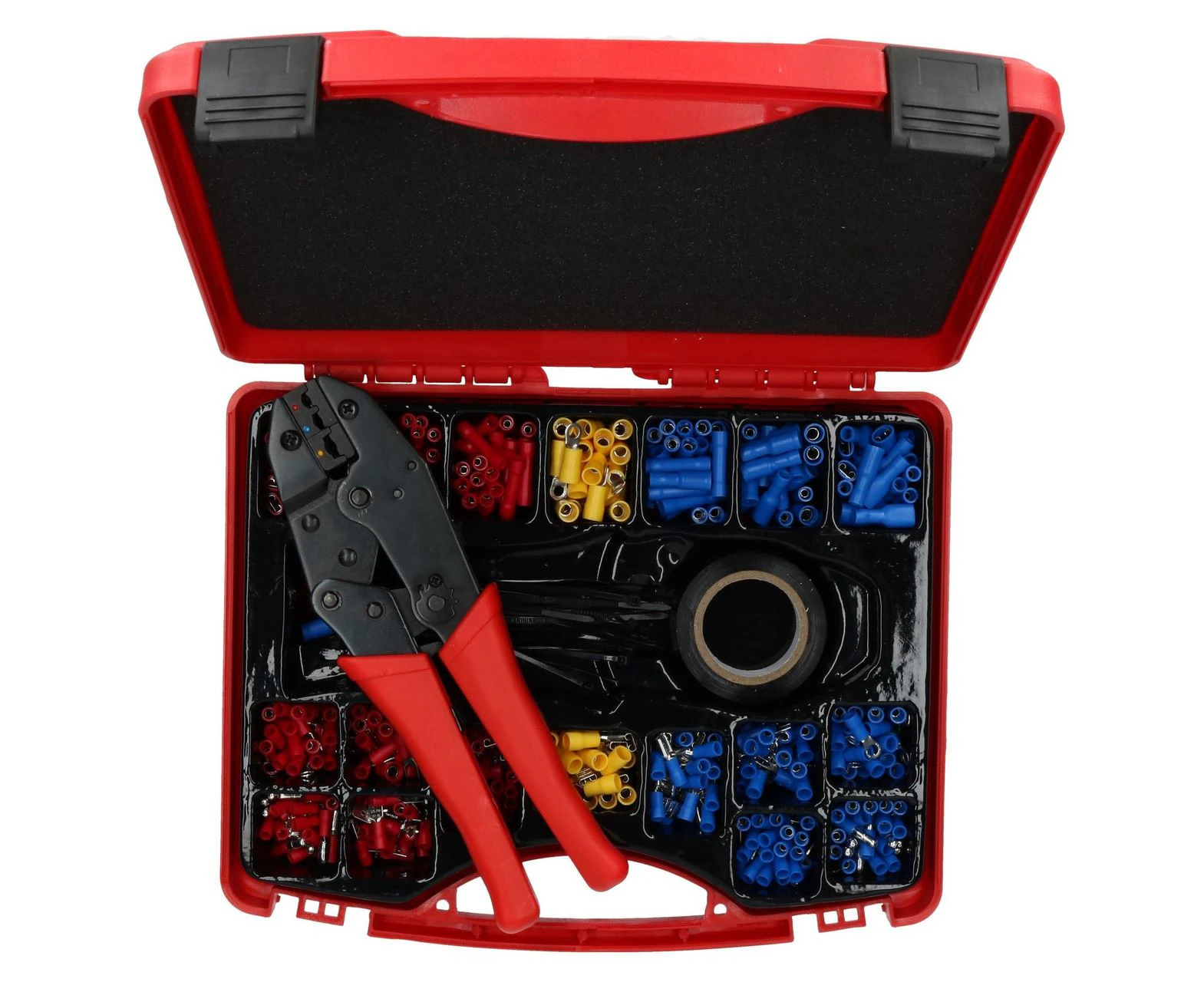 552pc Electricians Electrical Insulated Ratcheting Crimping Tool + Terminal Set