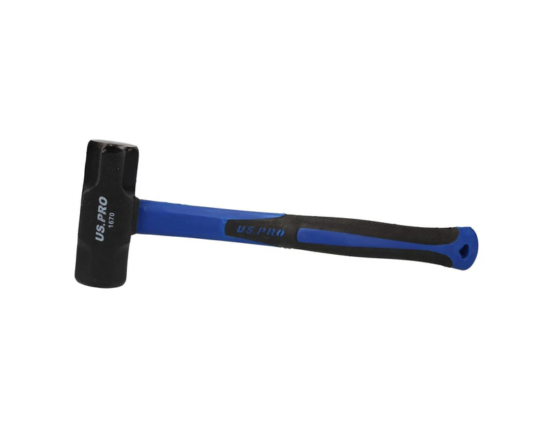 AB Tools 3lb Double Face Sledge / Lump Hammer TPR Handle Fibreglass Shaft U S Pro