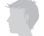 Gemondo 9ct White Gold 0.64ct Ruby & Diamond Square Stud Earrings