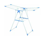 Foldable 2 Tier Aluminium Clothes Drying Airing Rack Clothing Stand Adjustable