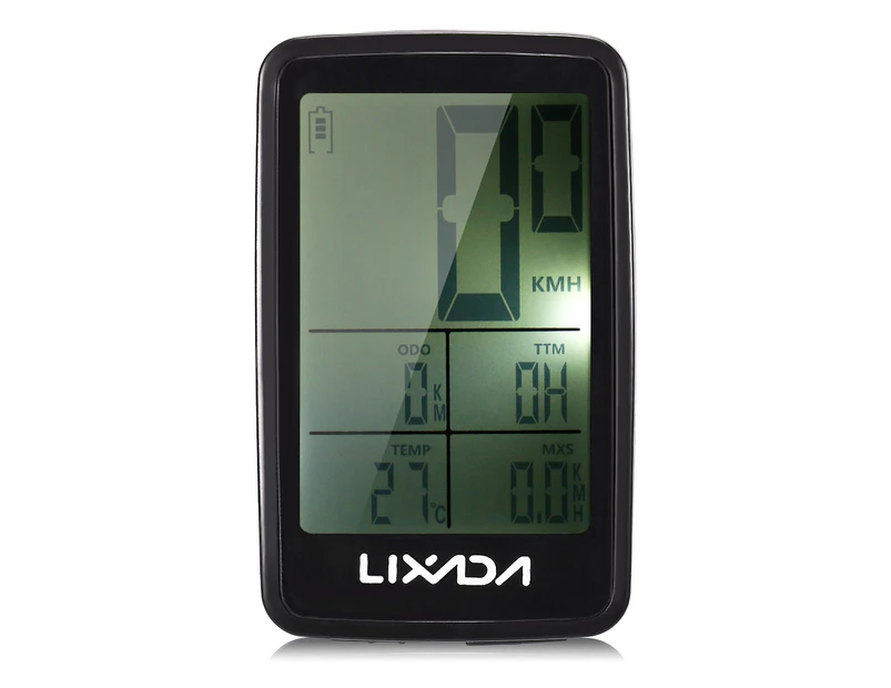 Lixada USB Rechargeable Wireless Bike Cycling Computer Bicycle Speedometer Odometer