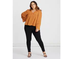 The Fated Women's Jungle Blouse - Toffee