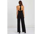 The Fated Women's Firefly Halter Jumpsuit - Black