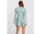 Chancery Women's Annabelle Frill Playsuit - Sage