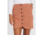 Calli Women's Josie Button Skirt - Rose