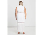 The Fated Women's Rise Button Front Dress - White