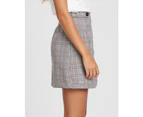 Alys Women's Penny Check Pleated Skirt - Check