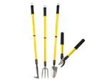 AB Tools Gardening Tool Set Shears + Telescopic Fork / Trowel / Patio Weeding Edge Trim