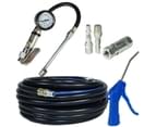 AB Tools 15m Air line / hose with Tyre Wheel Inflator, Blow Gun And Air Fittings Accessory Kit (FT10 x 2 | FT07 x 1) 1