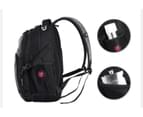 Swisswin - Swiss Backpack Travel/ School/ Daily Laptop Backpack SW9017-Black 3