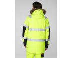 Helly Hansen Mens Alna Winter Hi Vis Parka Workwear Jacket - Yellow/Ebony