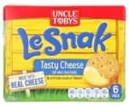 3 x 6pk Uncle Tobys Le Snak Tasty Cheese Dip & Crackers 132g 2
