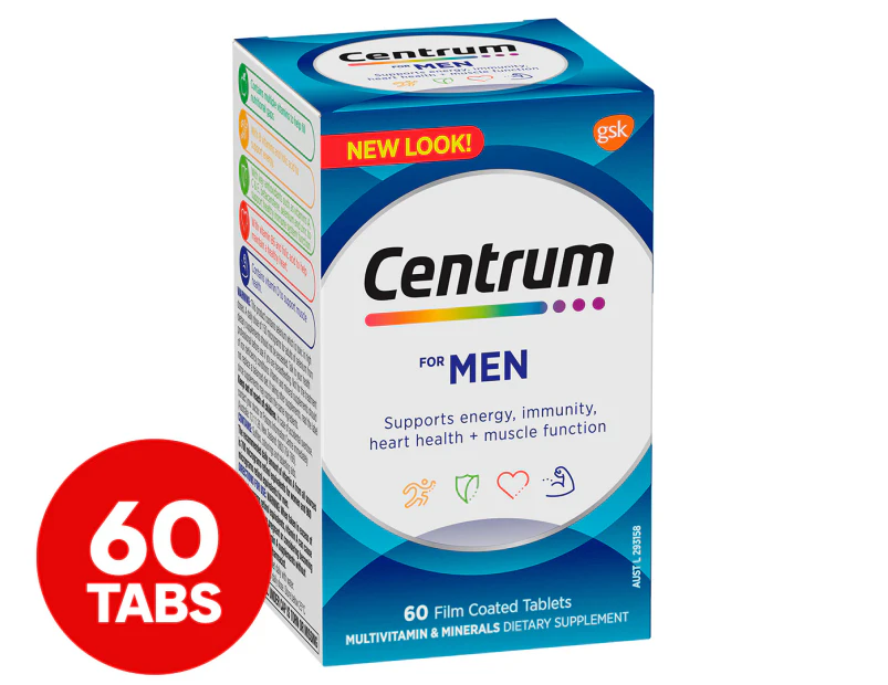 Centrum for Men Multivitamin 60 Tabs