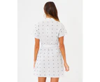 Calli Women's Nicolette Dress - White Stripe