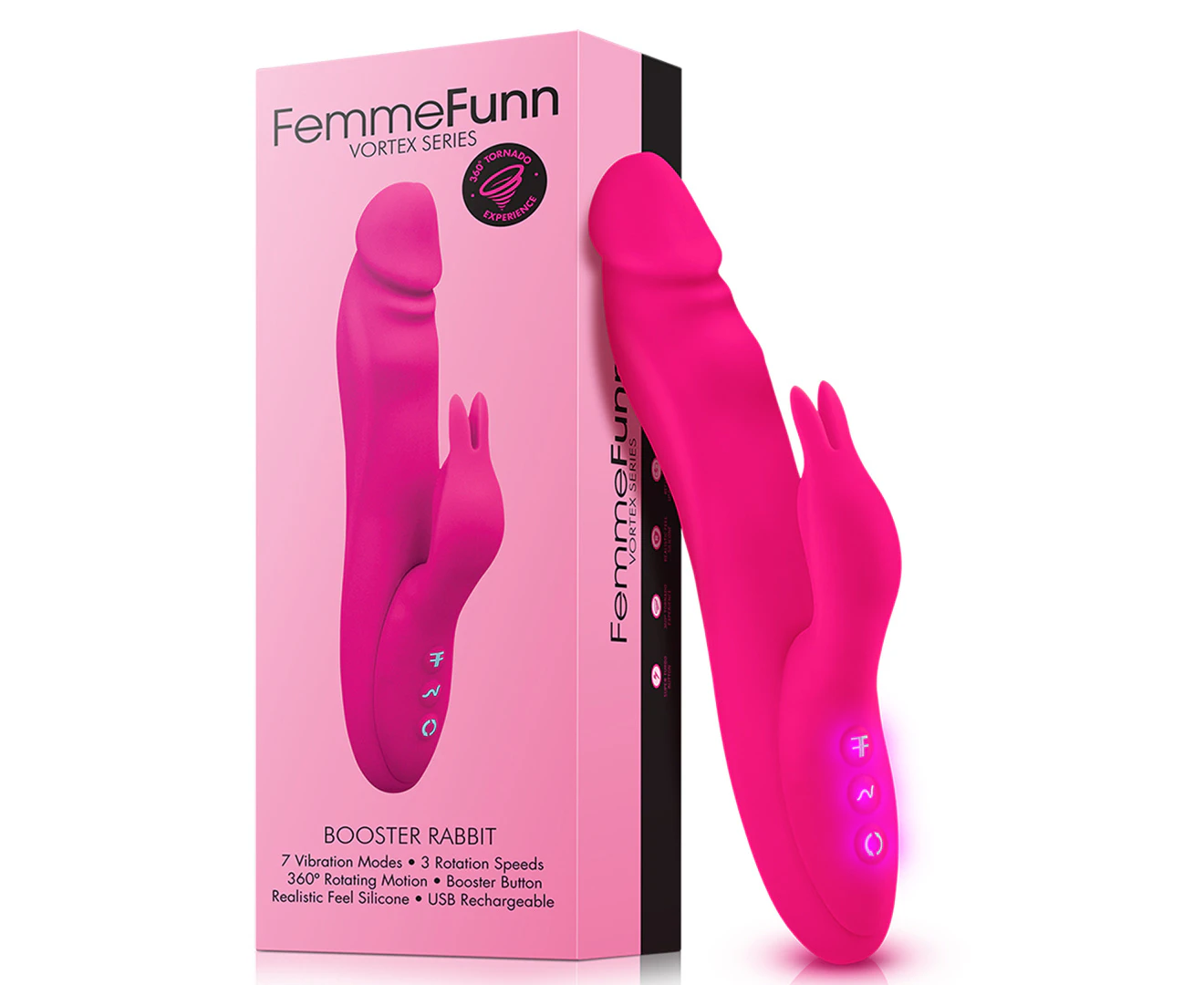 Femme Funn Booster Rabbit Vibrator - Purple