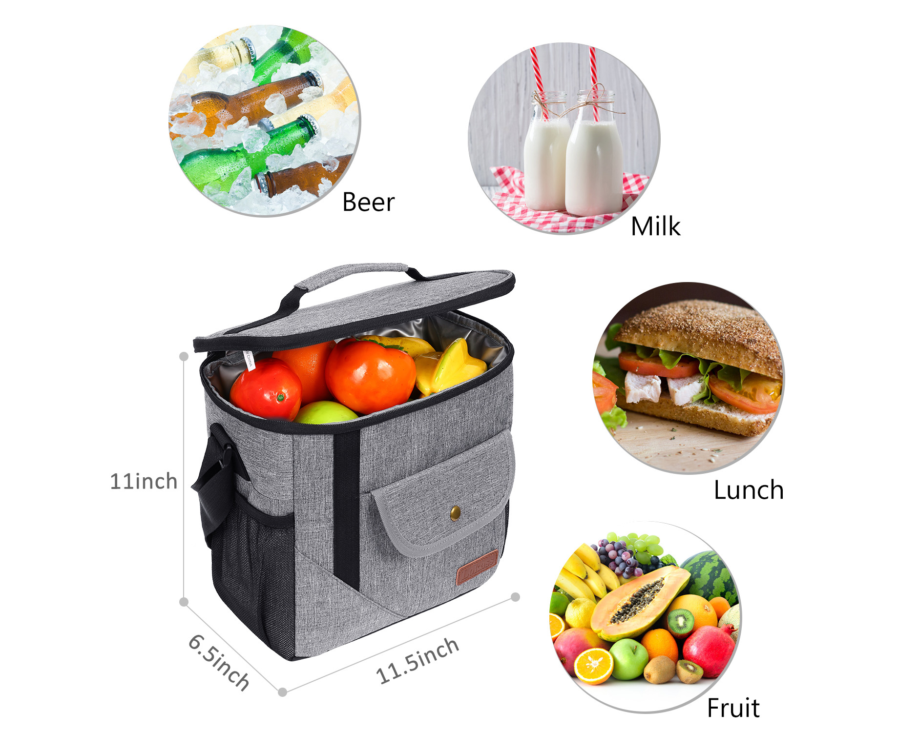LOKASS Lunch Bags for Men-Grey | Catch.com.au