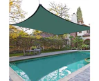 5.5x5.5m Square UV Proof Sun Shade Sail Outdoor Garden Cover Canopy Awning Green