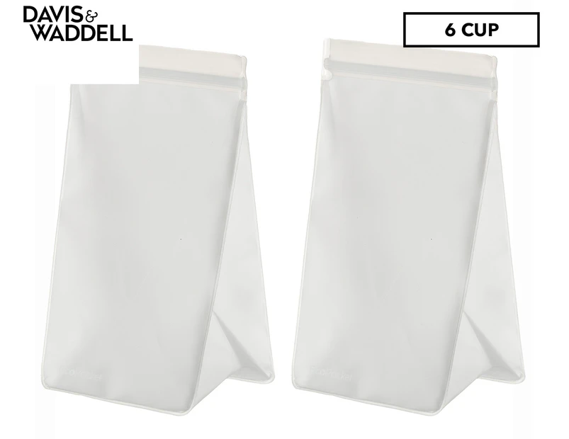 Davis & Waddell EcoPocket Tall 6-Cup Reusable Storage Pouch 2-Pack
