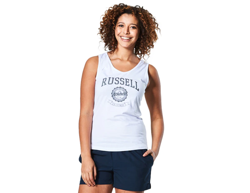 Russell Athletic Women's Original Core Tank - White