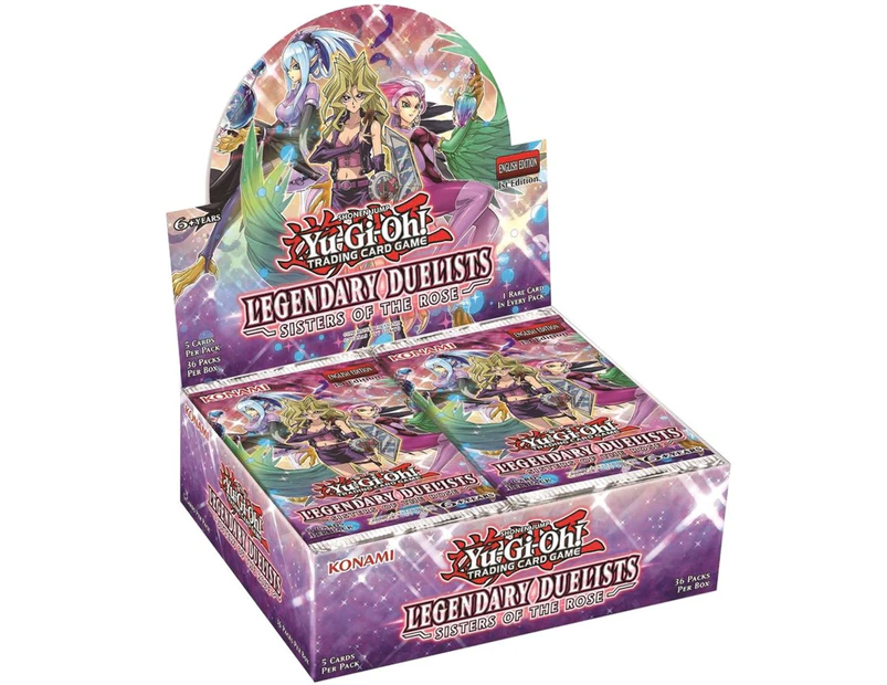 YUGIOH! TCG Legendary Duelist Sisters of the Rose Booster Box w/36 Boosters