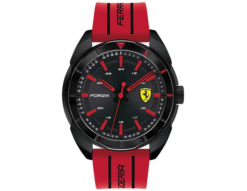 Scuderia Ferrari Men's 45mm Forza Sports Silicone Watch - Red