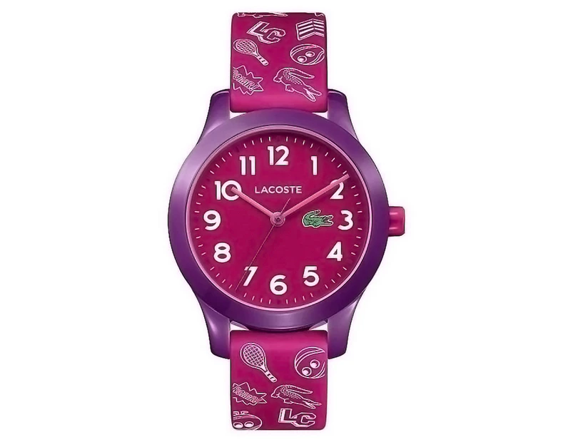 Lacoste Kids' 32mm The 12.12 Watch - Purple/Pink/White
