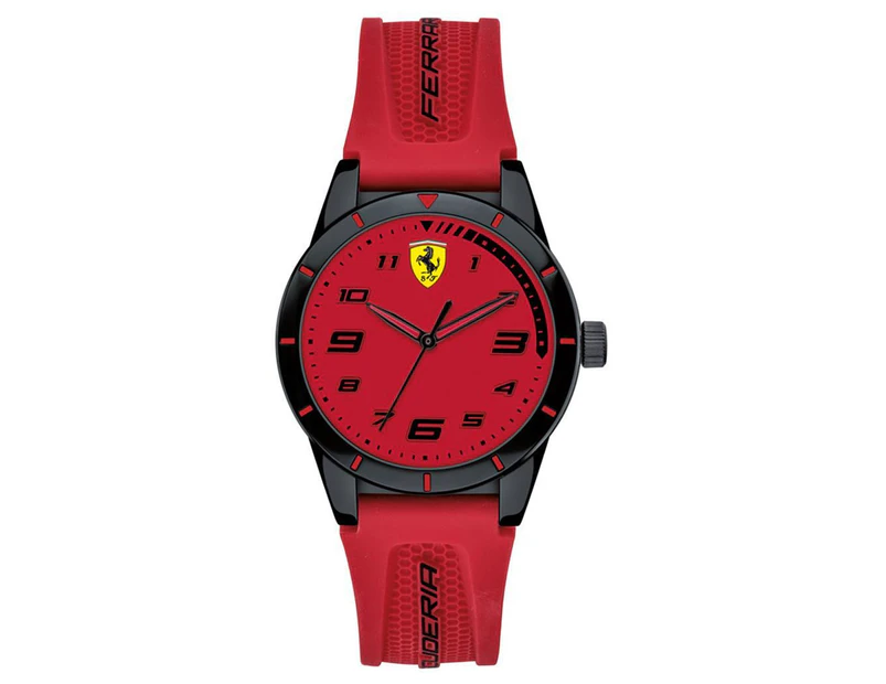 Scuderia Ferrari Kids' 34mm Redrev Silicone Watch - Red/Black