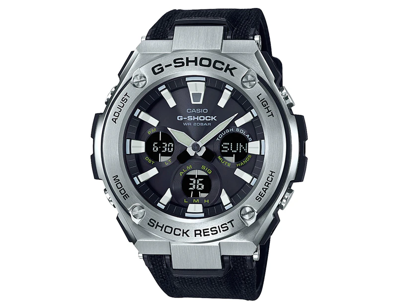 Casio G-Shock 52mm G-Steel Digital Chronograph Watch - Black/Silver