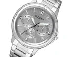 Citizen Ladies Dress Eco-Drive Stainless Steel Multi Function Watch - FD2030-51H