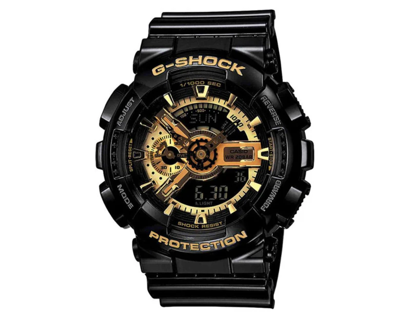 Casio G-Shock Men's 55mm GA110GB-1 X-Large Resin Watch - Black/Gold