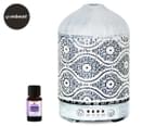 Mbeat ActiVIVA Small LED Aromatherapy Diffuser - Vintage White ACA-AD-S2 video