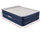 Bestway Tritech Queen Size Airbed w/ Built-in Pump - Grey