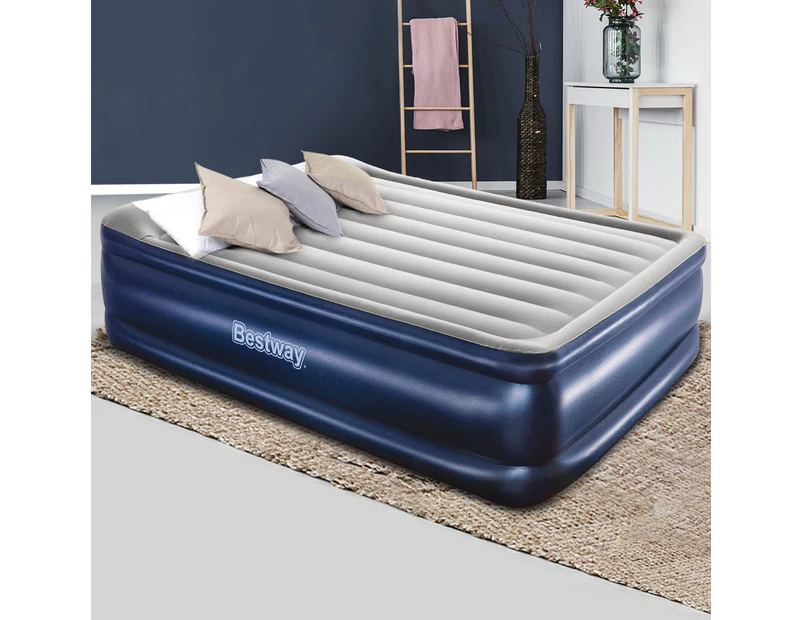 Bestway Queen Air Bed Air Beds Inflatable Mattress Built in Pump Camping Catch