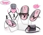 Bayer Vario 9-in-1 Doll Accessories Playset - Pink/Grey 1