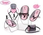 Bayer Vario 9-in-1 Doll Accessories Playset - Pink/Grey