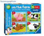 Ravensburger My First Puzzles: On the Farm Chunky 4-Puzzle Set