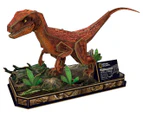 National Geographic Velociraptor 63-Piece 3D Paper Model Kit