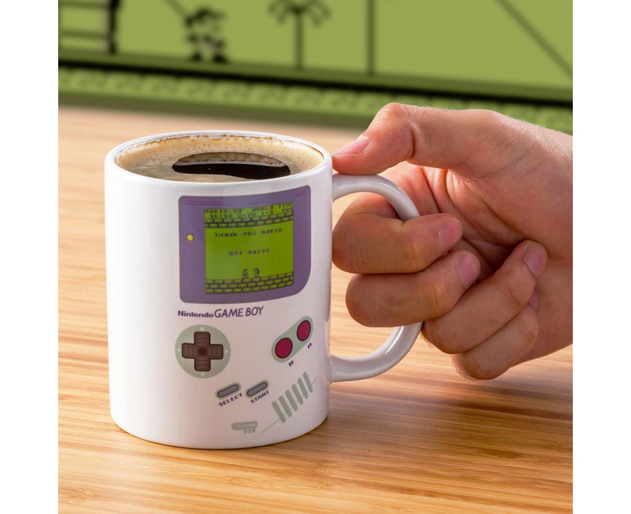 Nintendo Game Boy 295ml Heat Change Coffee Mug Drink Tea/Water Cup w/ Handle