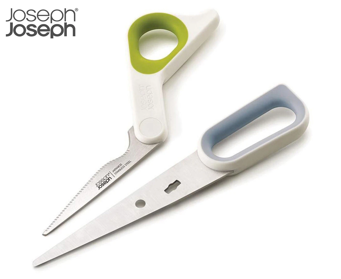 Joseph & Joseph PowerGrip All-Purpose Heavy Duty Serrated Kitchen Scissors Grey